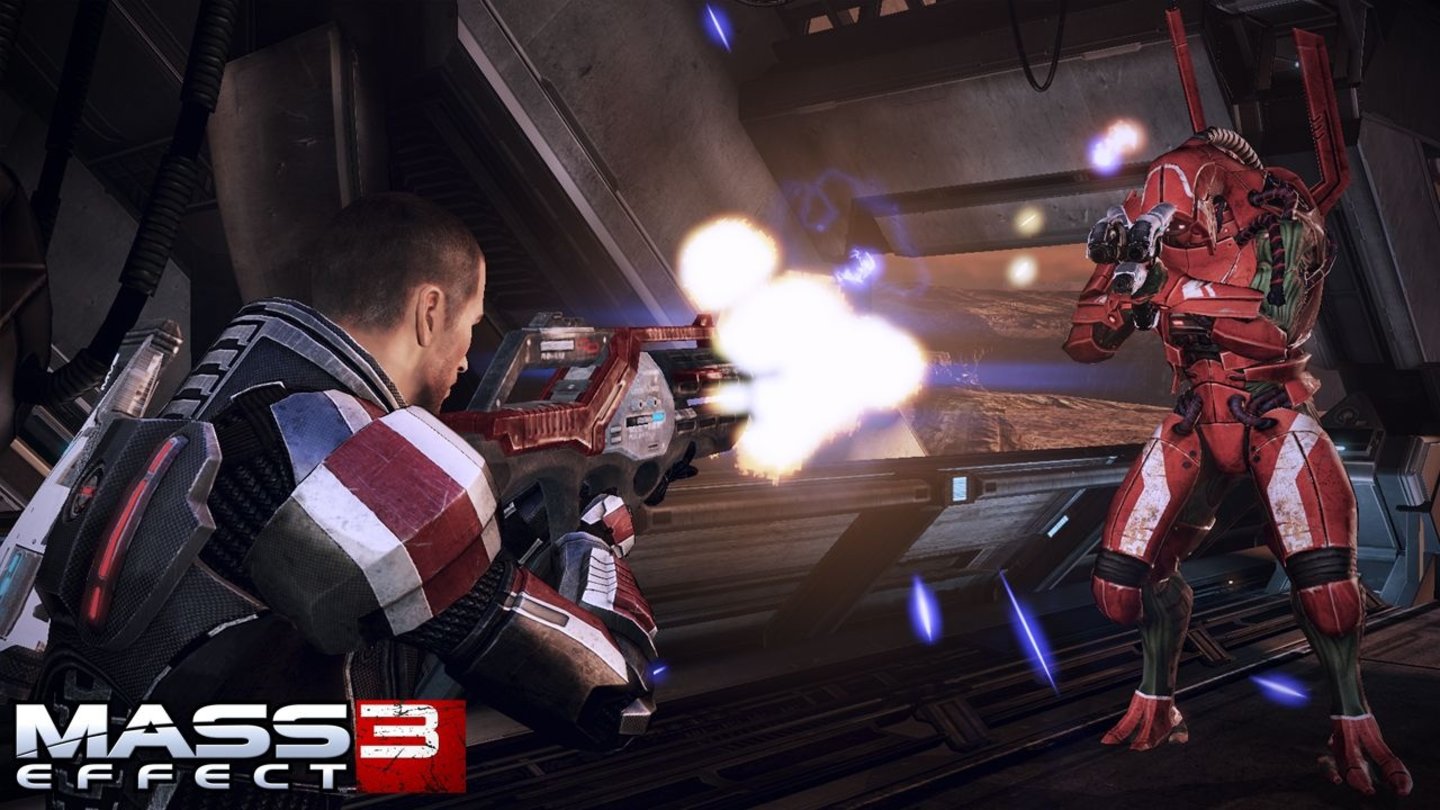 Mass Effect 3Jede Waffe lässt sich an Werkbänken durch Upgrades modifizieren.