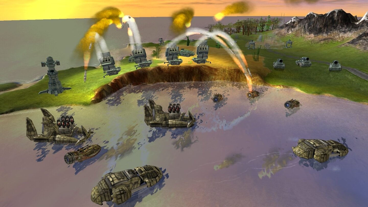 Massive Assault (2003)Rundentaktik nach Battle-Isle-Manier, mit Hexfeldern und 3D-Grafik.