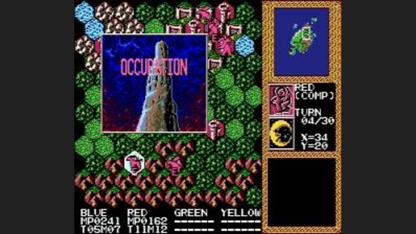 An enemy wizard is conquering a tower.