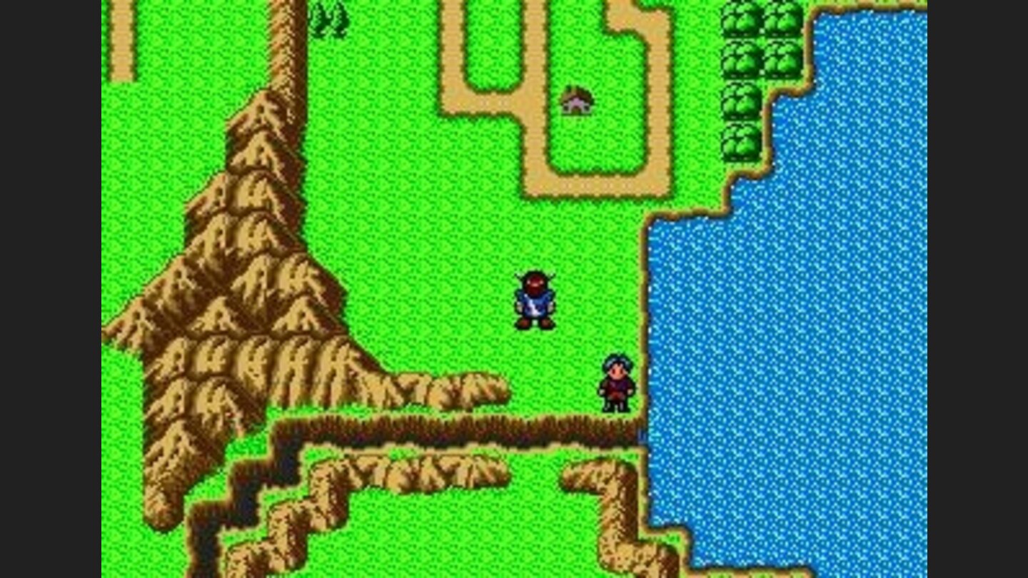 World map at noon. Characters can be met directly on the world map