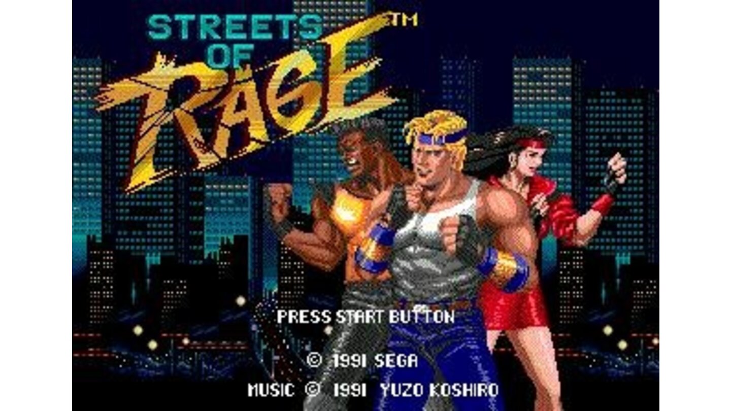 Streets of Rage title screen