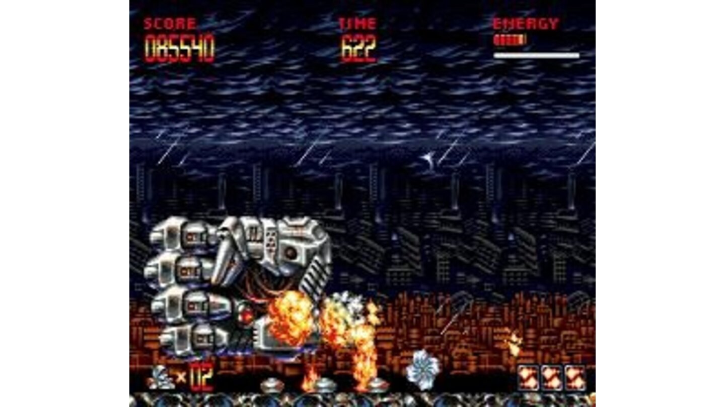 No Turrican game without the iron fist.