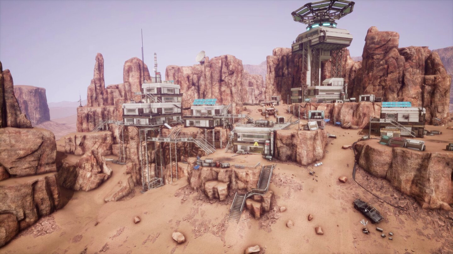 Memories of MarsDas Grundgerüst ist dank Unreal Engine 4 recht schick, es fehlt allerdings noch am technischen Feinschliff.