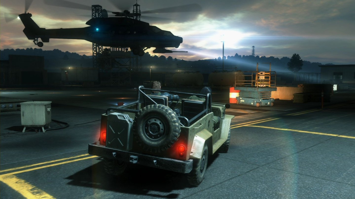 Metal Gear Solid 5: Ground ZeroesDie schicken Lichteffekte der Fox-Engine tragen enorm zur Atmosphäre bei.