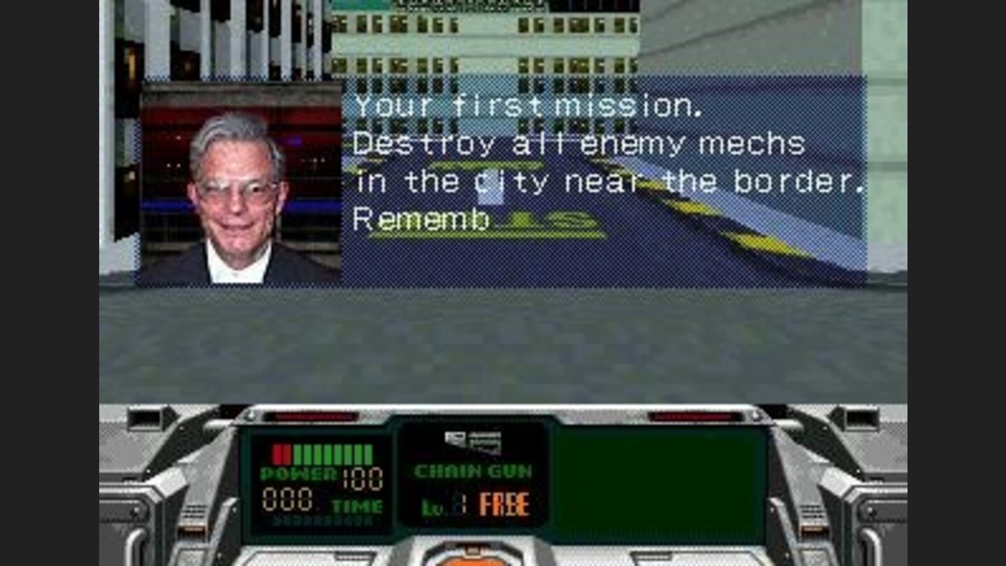 This guy gives you mission briefings.