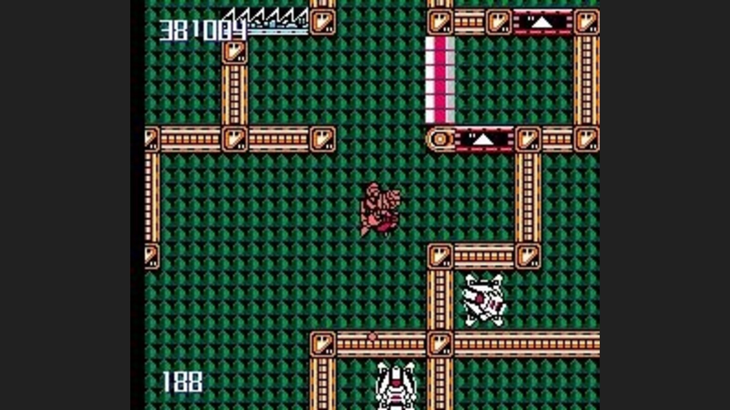 Level 2 has red + white blocks that flip around depending on your gravity orientation