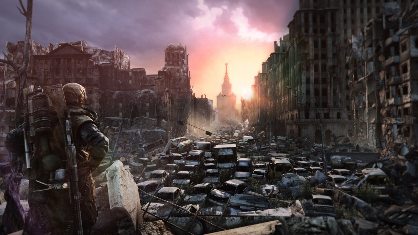 Metro: Last LightTrotz hübschem Lichtspiel hoch gefährlich: In den Ruinen von Moskau lauern zahlreiche Monster.