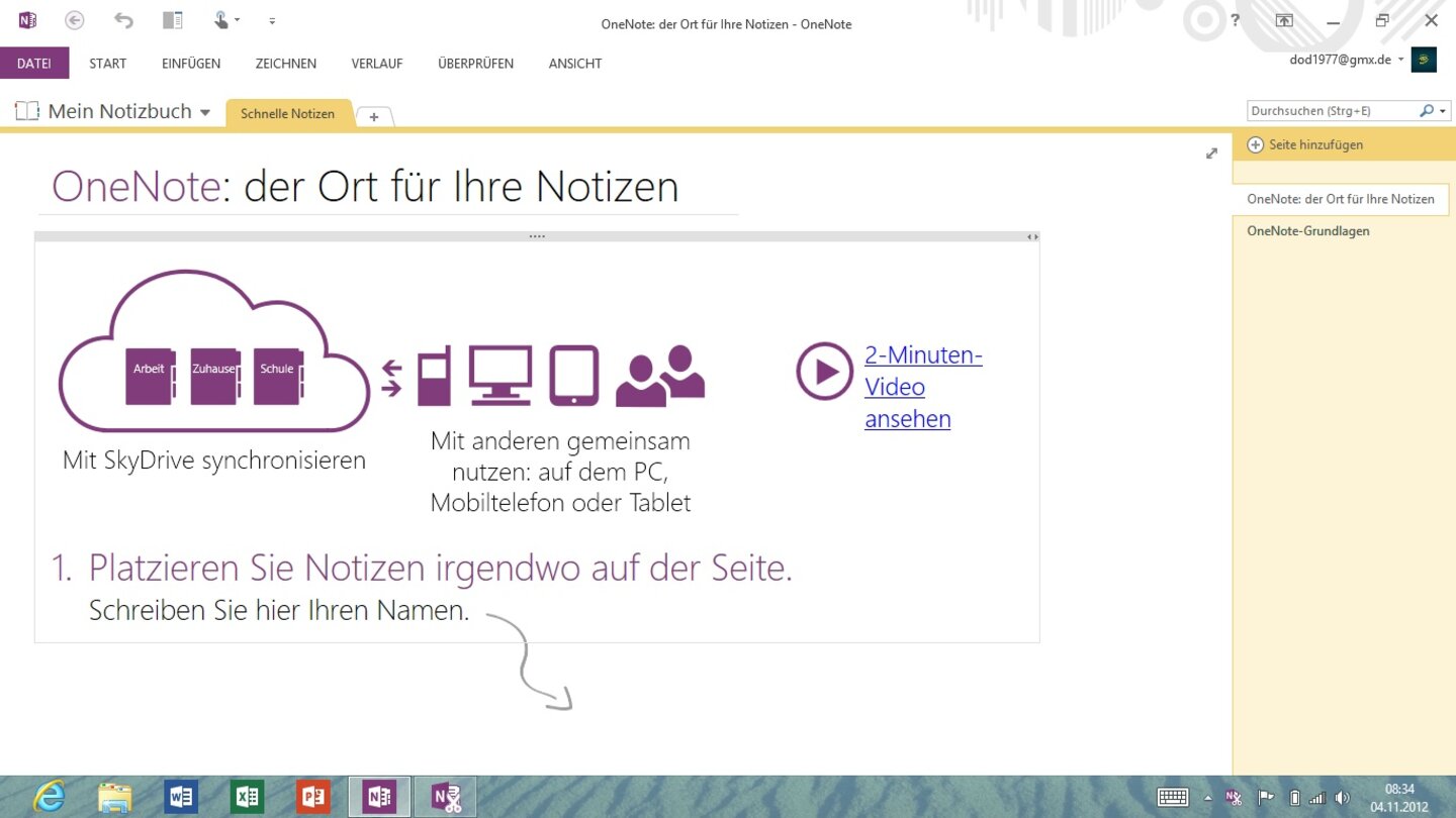 Microsoft Office 2013 für Windows 8 RT