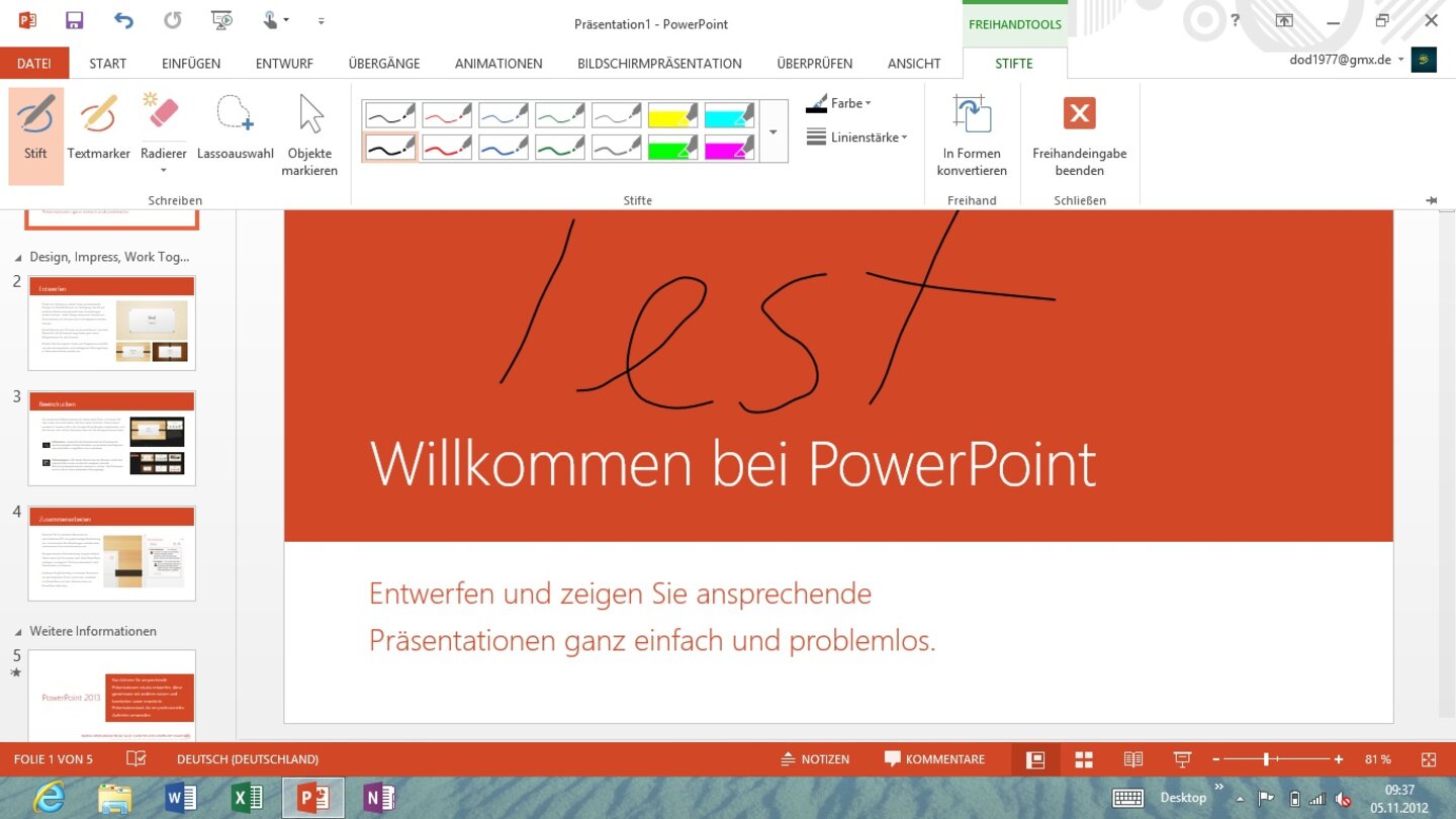 Microsoft Office 2013 für Windows 8 RT