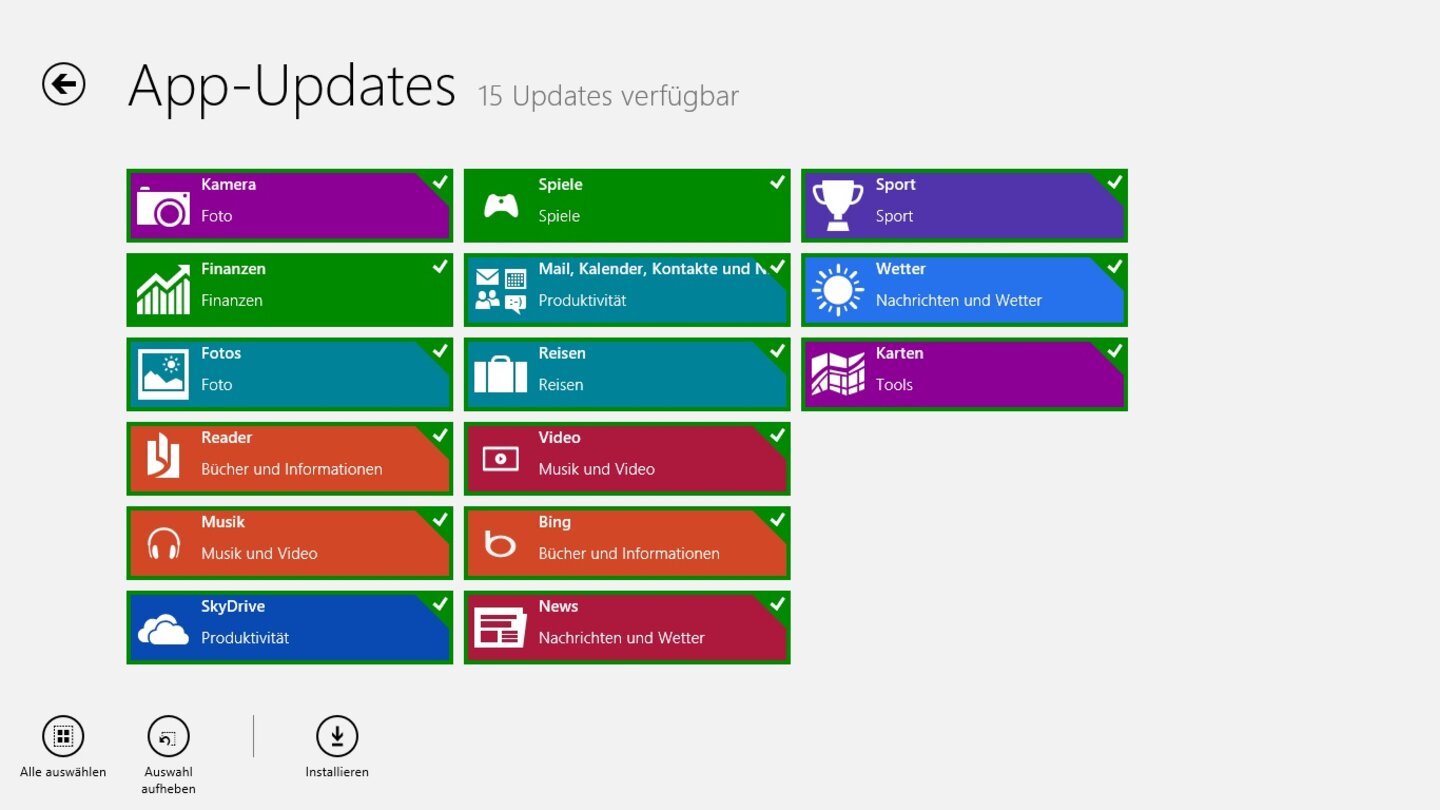 Microsoft Windows 8 RT auf dem Microsoft Surface