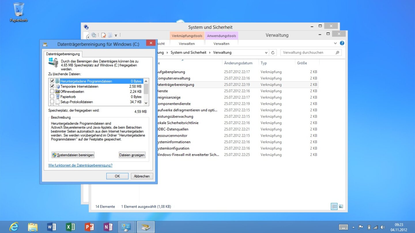 Microsoft Windows 8 RT auf dem Microsoft Surface