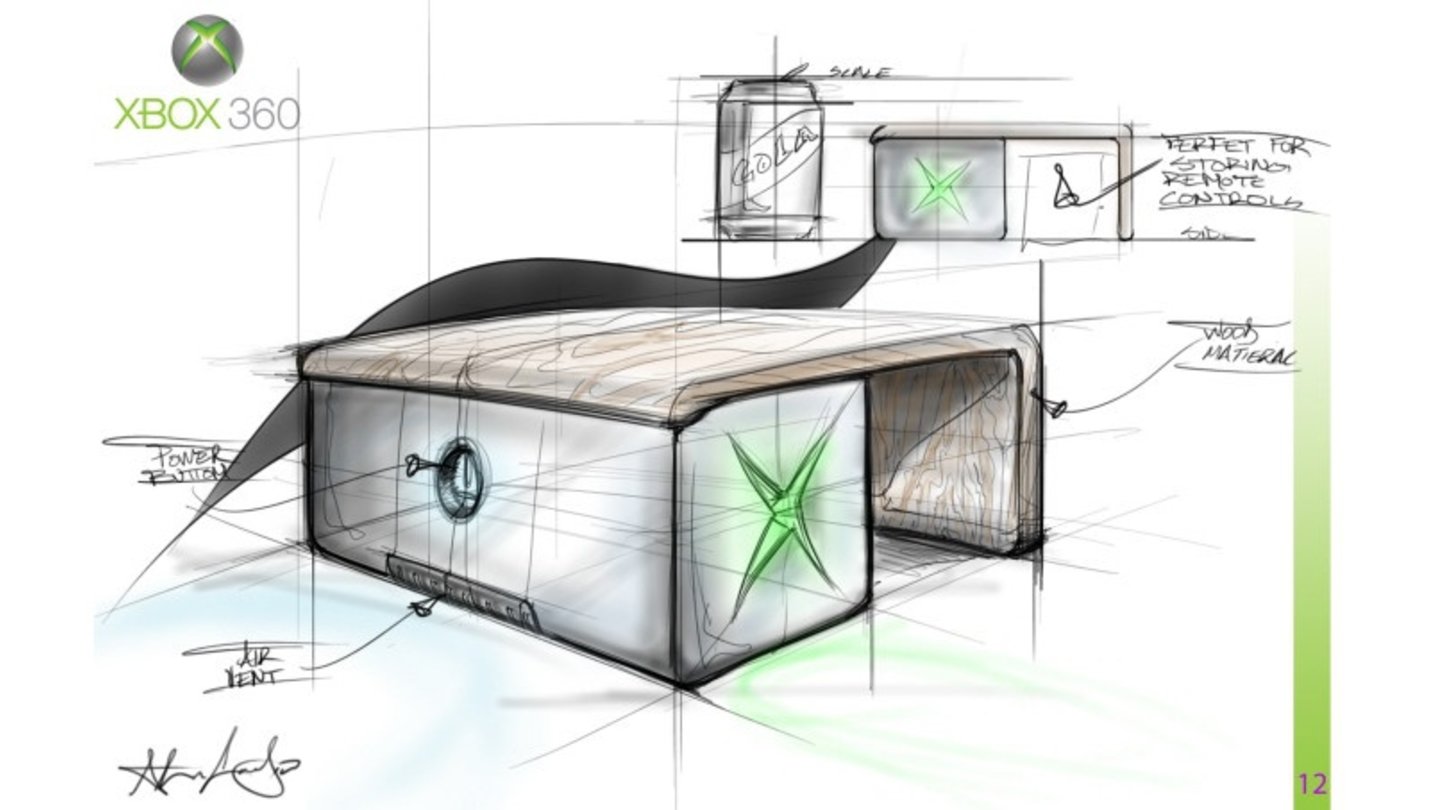 Microsoft Xbox 720 Designidee von Steven Corraliza
Quelle: http://xboxfreedom.com/xbox-future-console-concept-study/