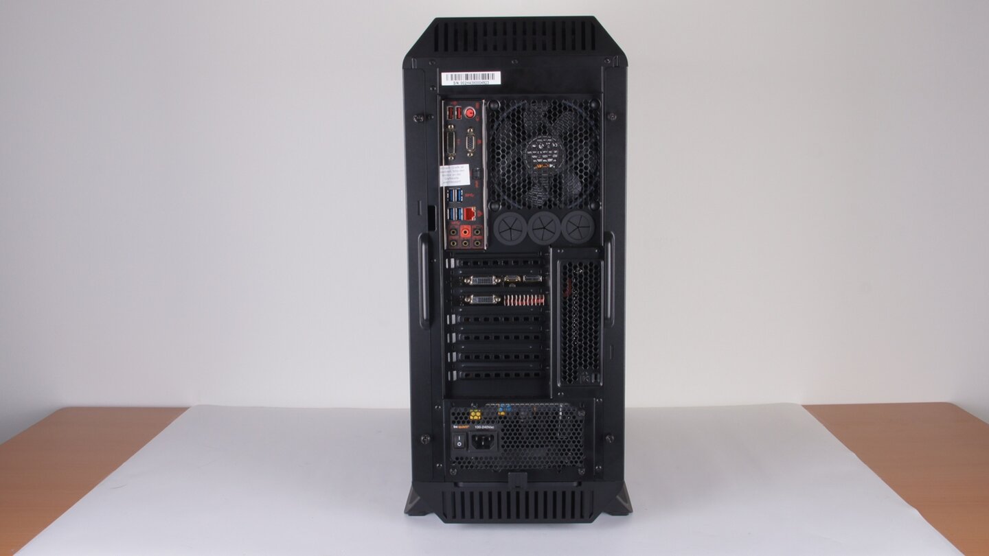 Mifcom Silent Gaming-PC BeQuiet! Edition - Rückseite