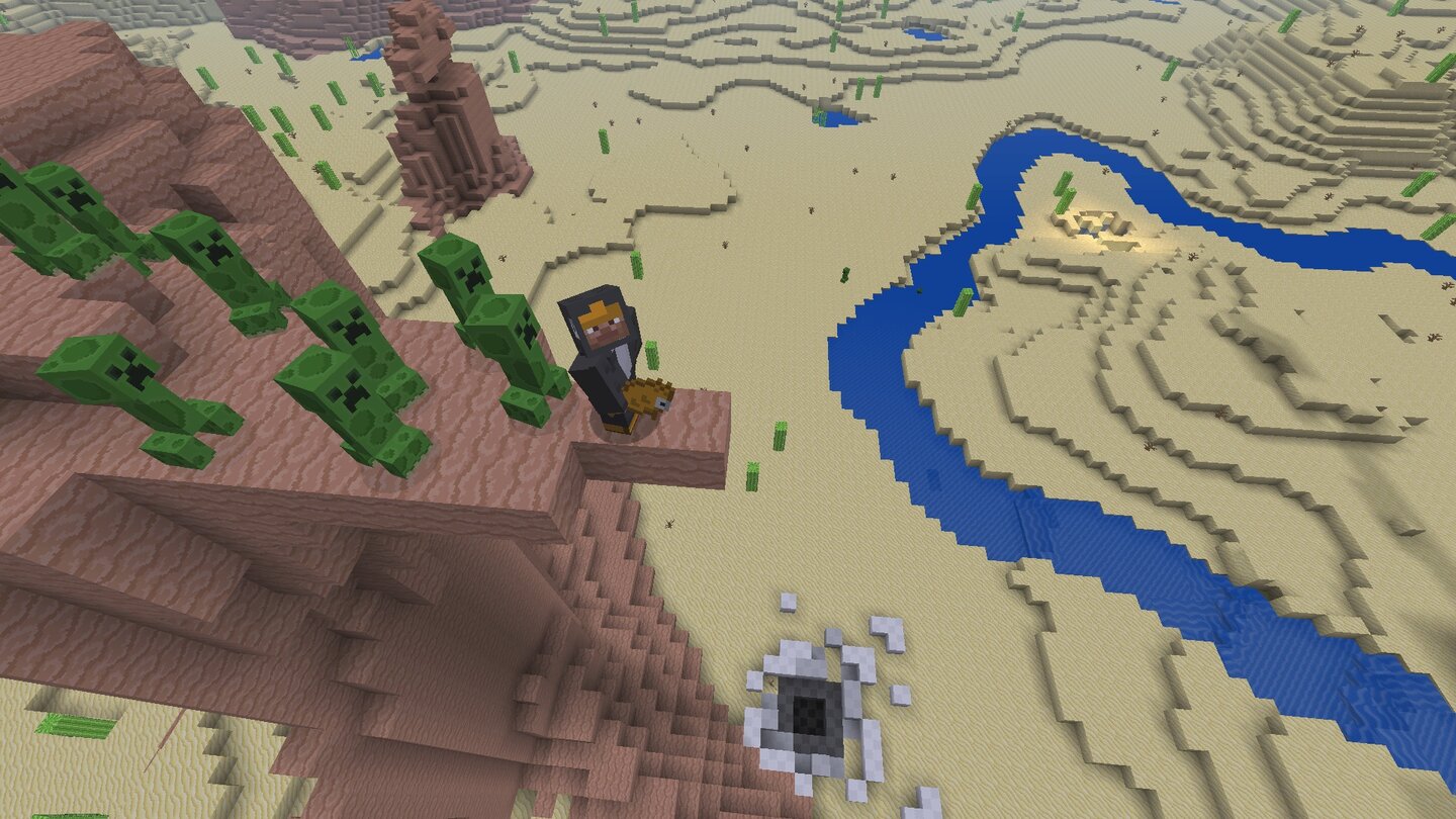 MinecraftMinecraftwelten enthalten viele unterschiedliche Biome, unter anderem eine Wüste inklusive Canyons.