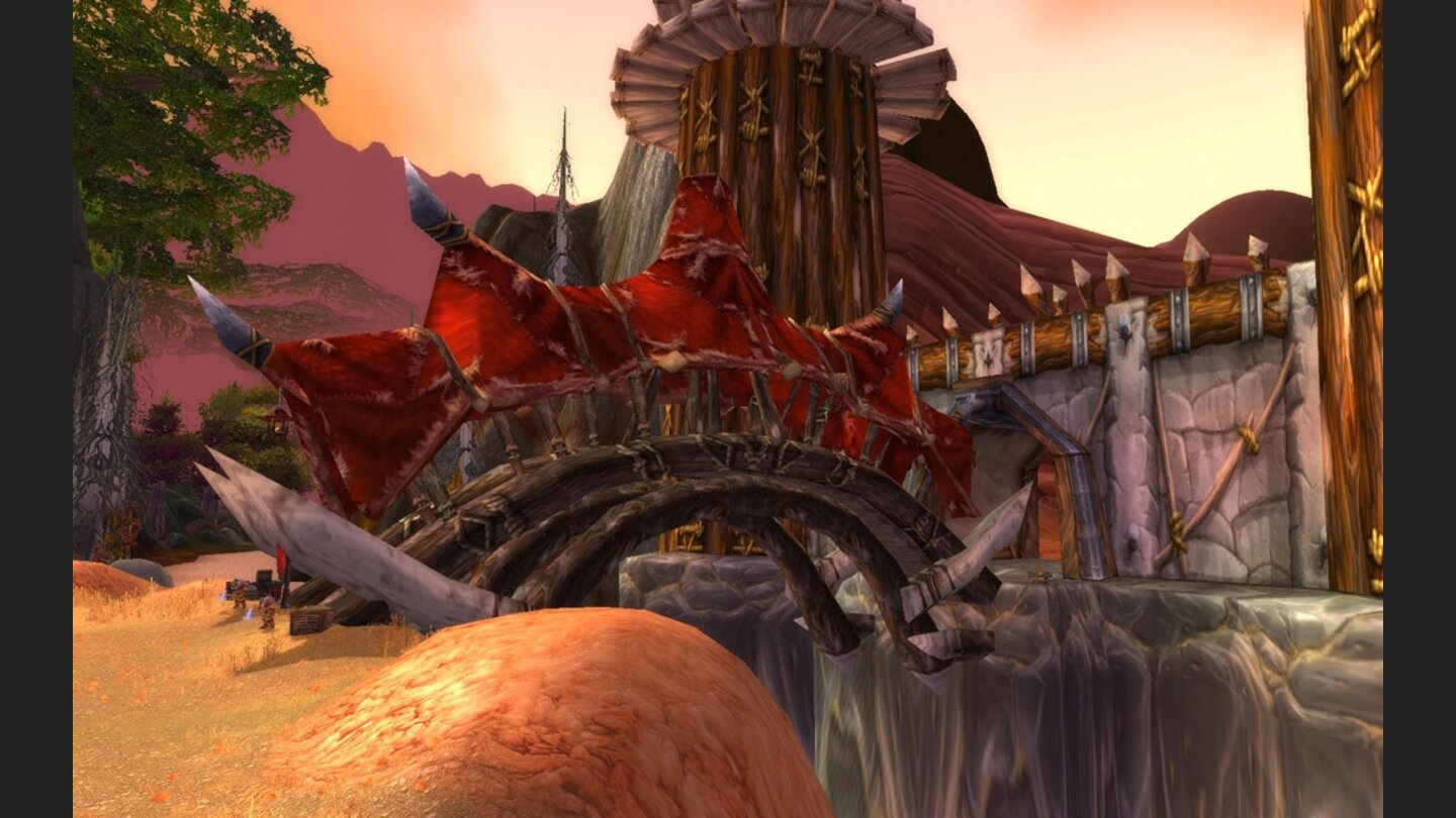 World of Warcraft nachgebautSo sieht Orgrimmars Hintereingang im Original aus.