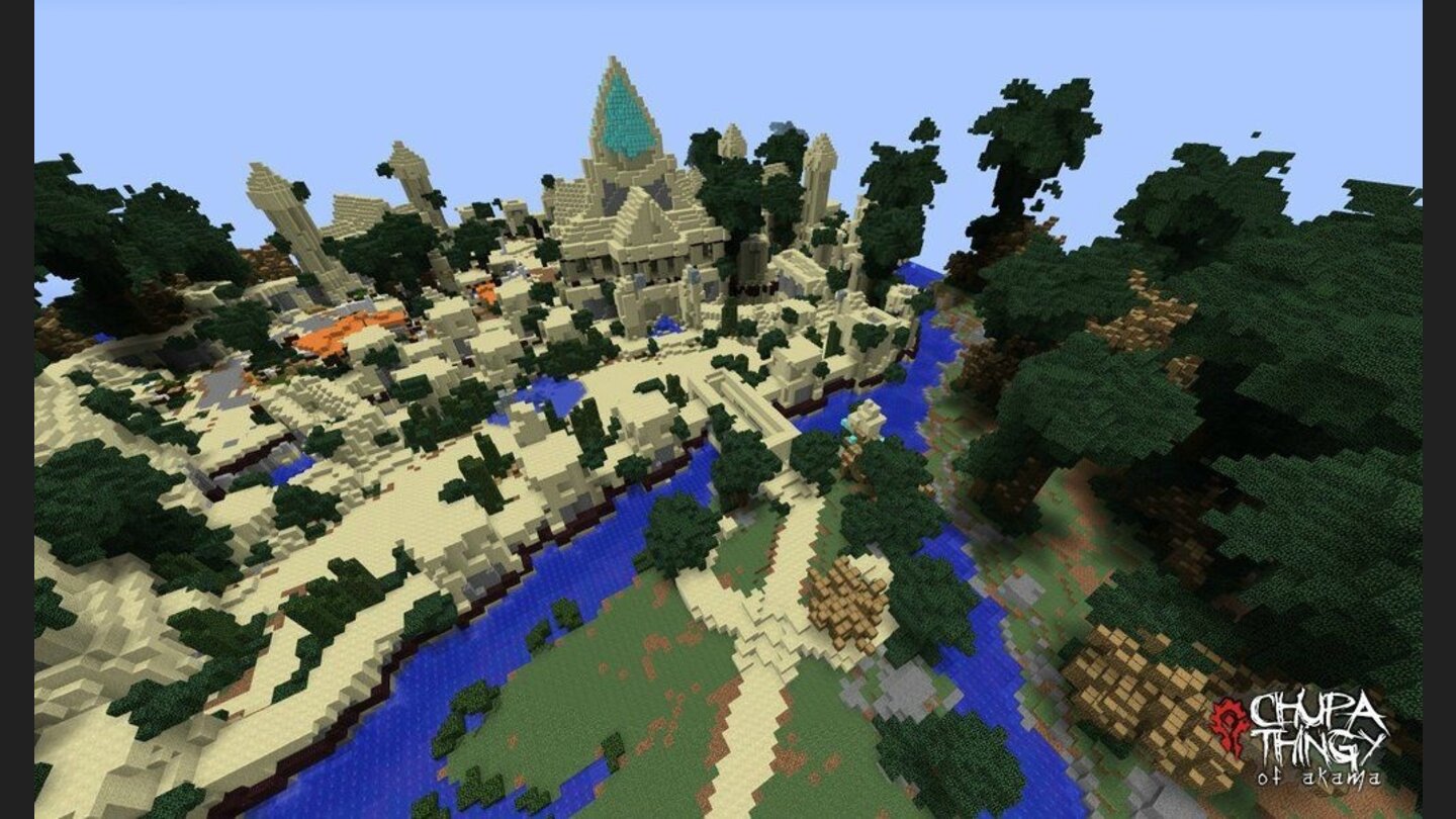World of Warcraft nachgebautIn diesem Bild zeigt der Modder Ramsey einen Nachbau eines Tolvir-Stadt.