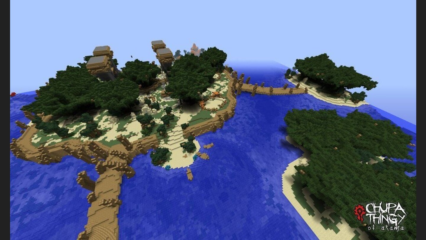 World of Warcraft nachgebautIn diesem Bild zeigt der Modder Ramsey einen Nachbau der Echo-Inseln.