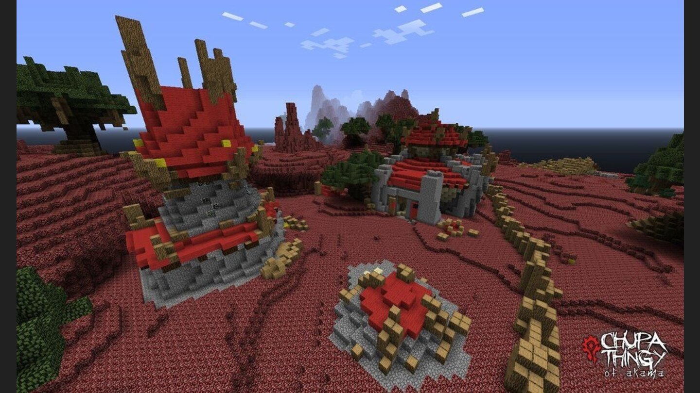 World of Warcraft nachgebautIn diesem Bild zeigt der Modder Ramsey einen Nachbau der Razor-Hills.