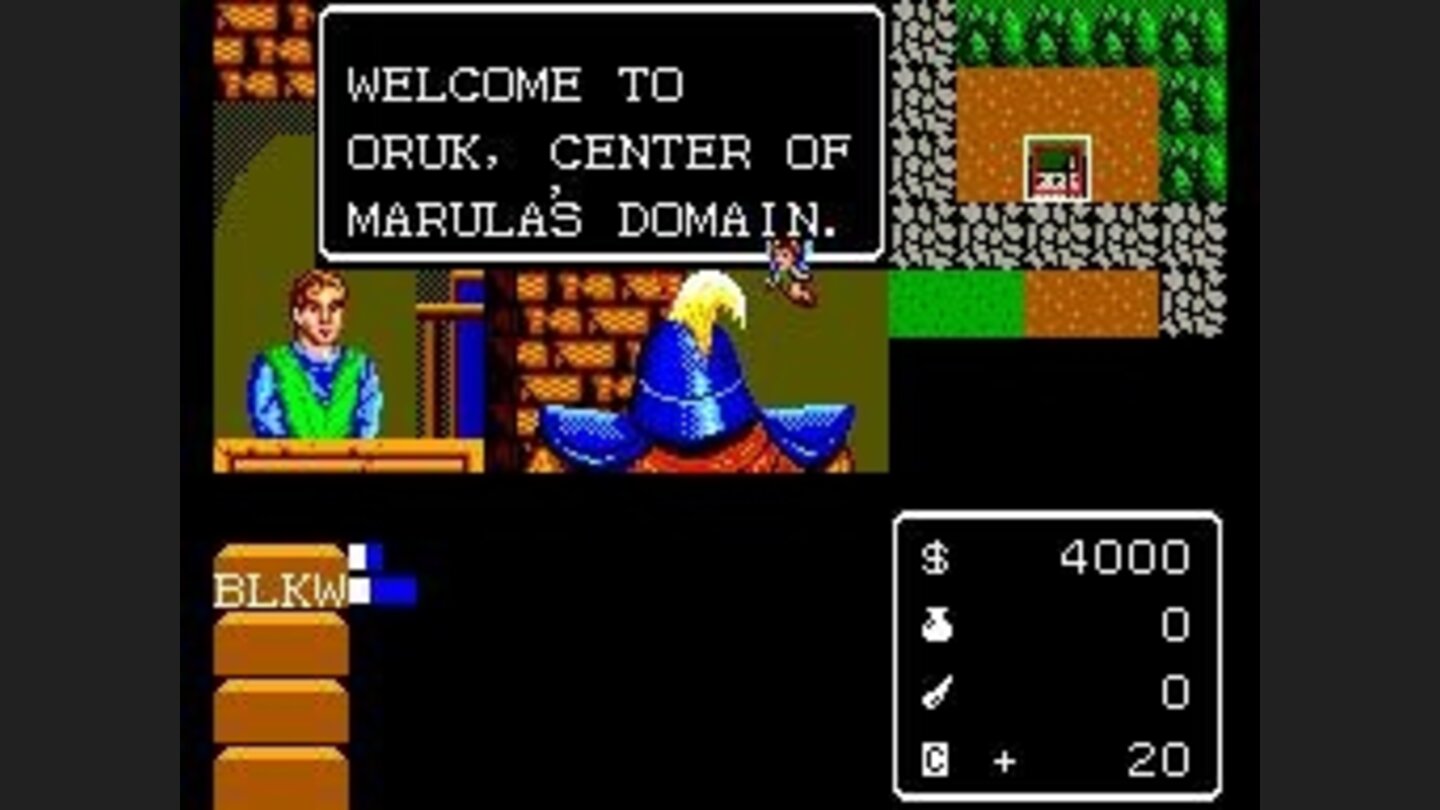 One of the villagers says hi