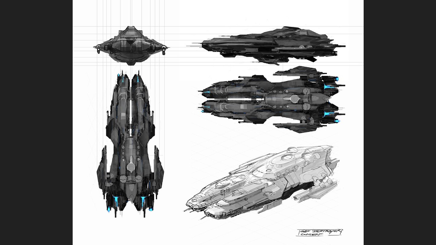 Mission Genesis - Artworks und Konzeptzeichnungen