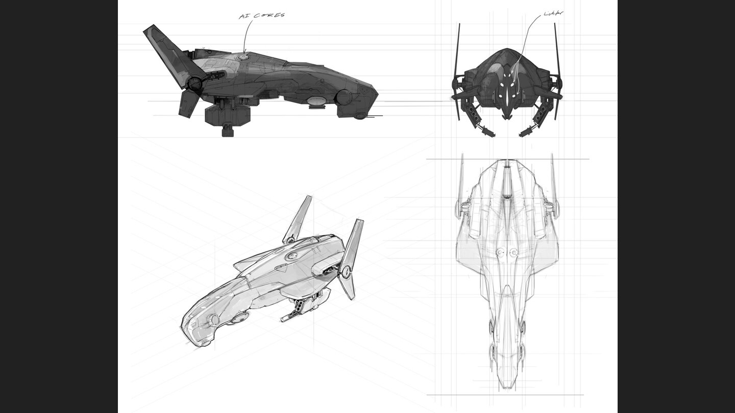 Mission Genesis - Artworks und Konzeptzeichnungen