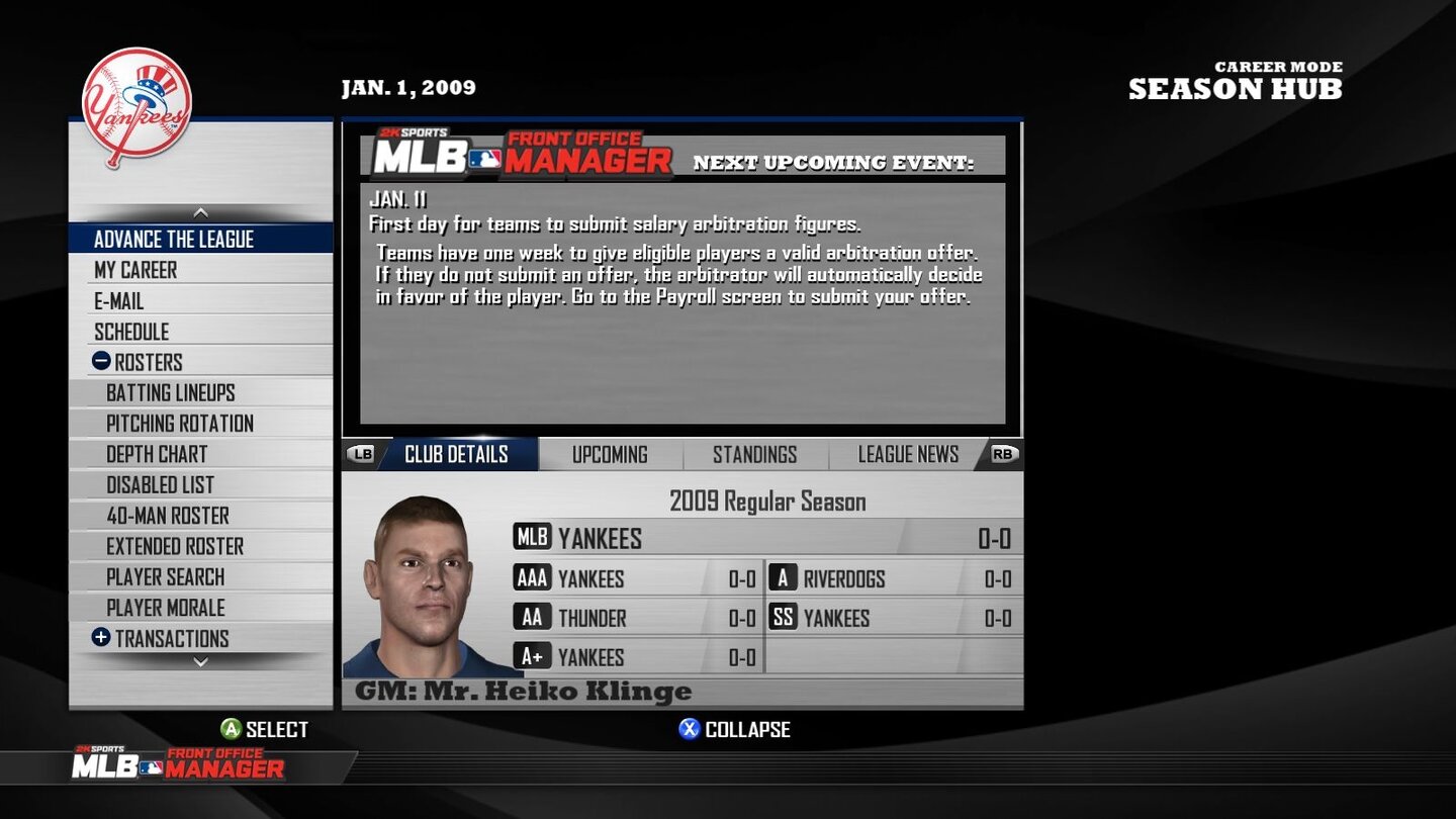 MLB Front Office Manager