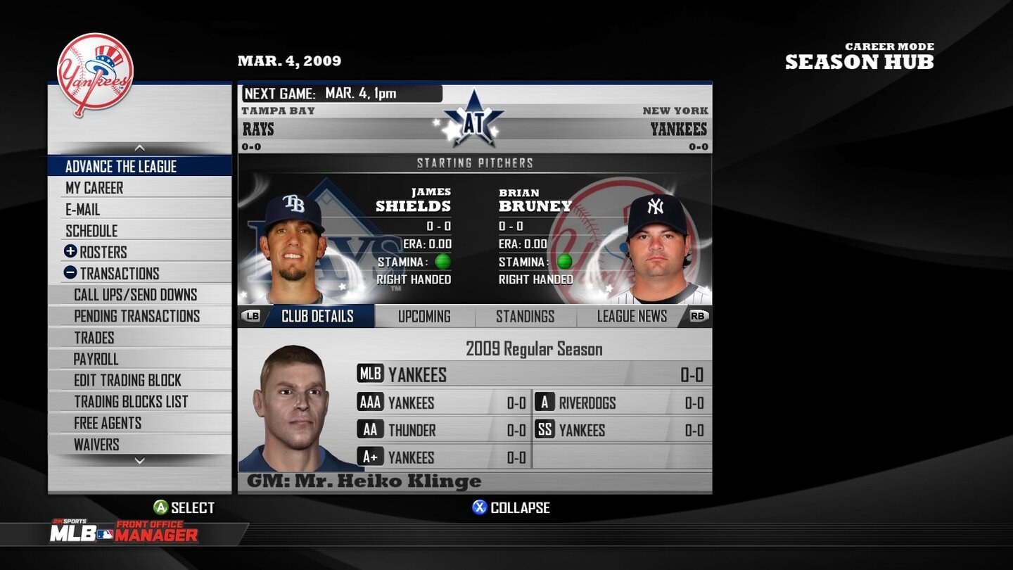 MLB Front Office Manager