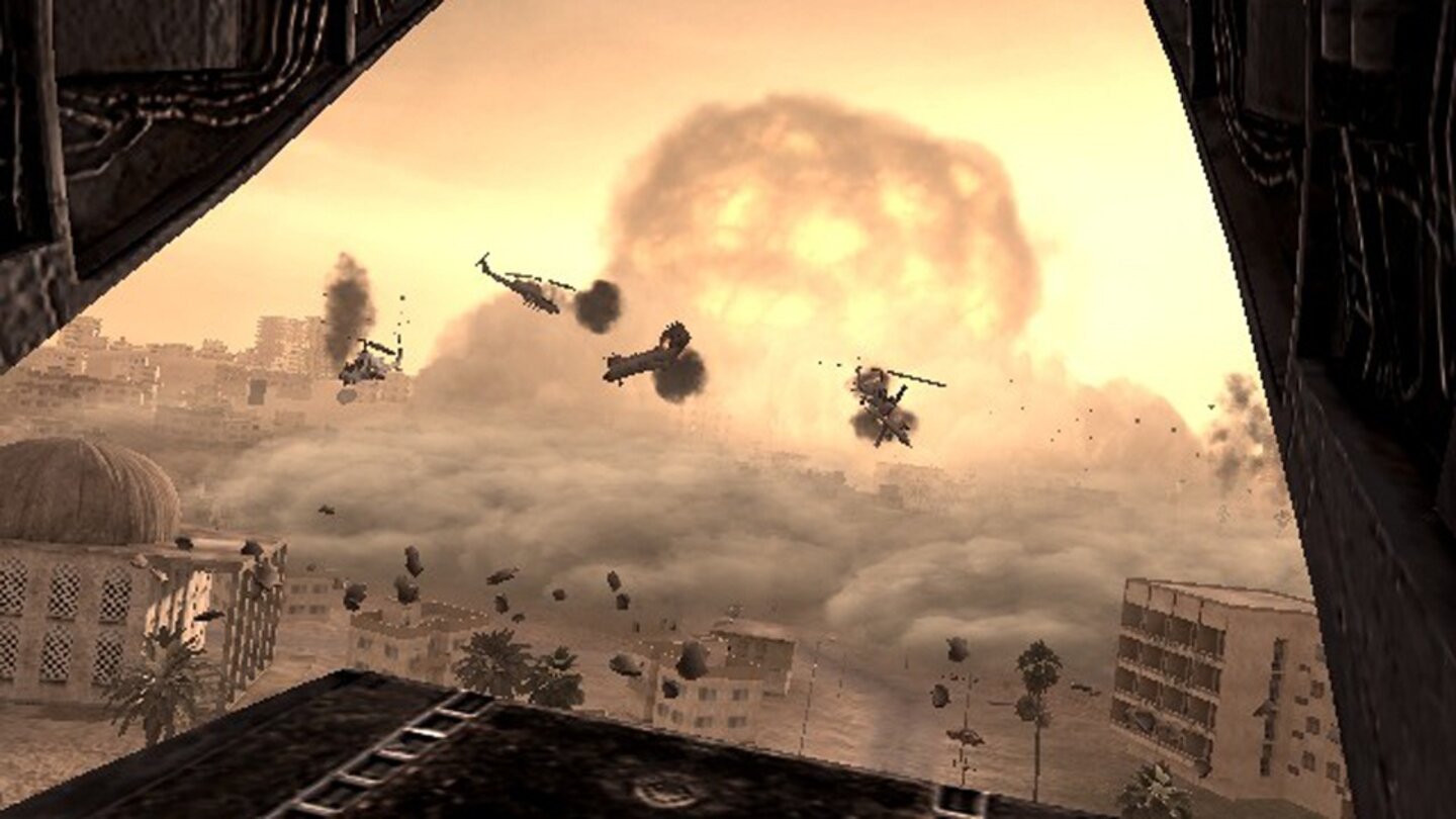 Modern WarfareMarine Paul Jackson kommt nach wenigen Missionen ums Leben, als eine Atombombe gezündet wird, vermeintlich von Al-Asad.