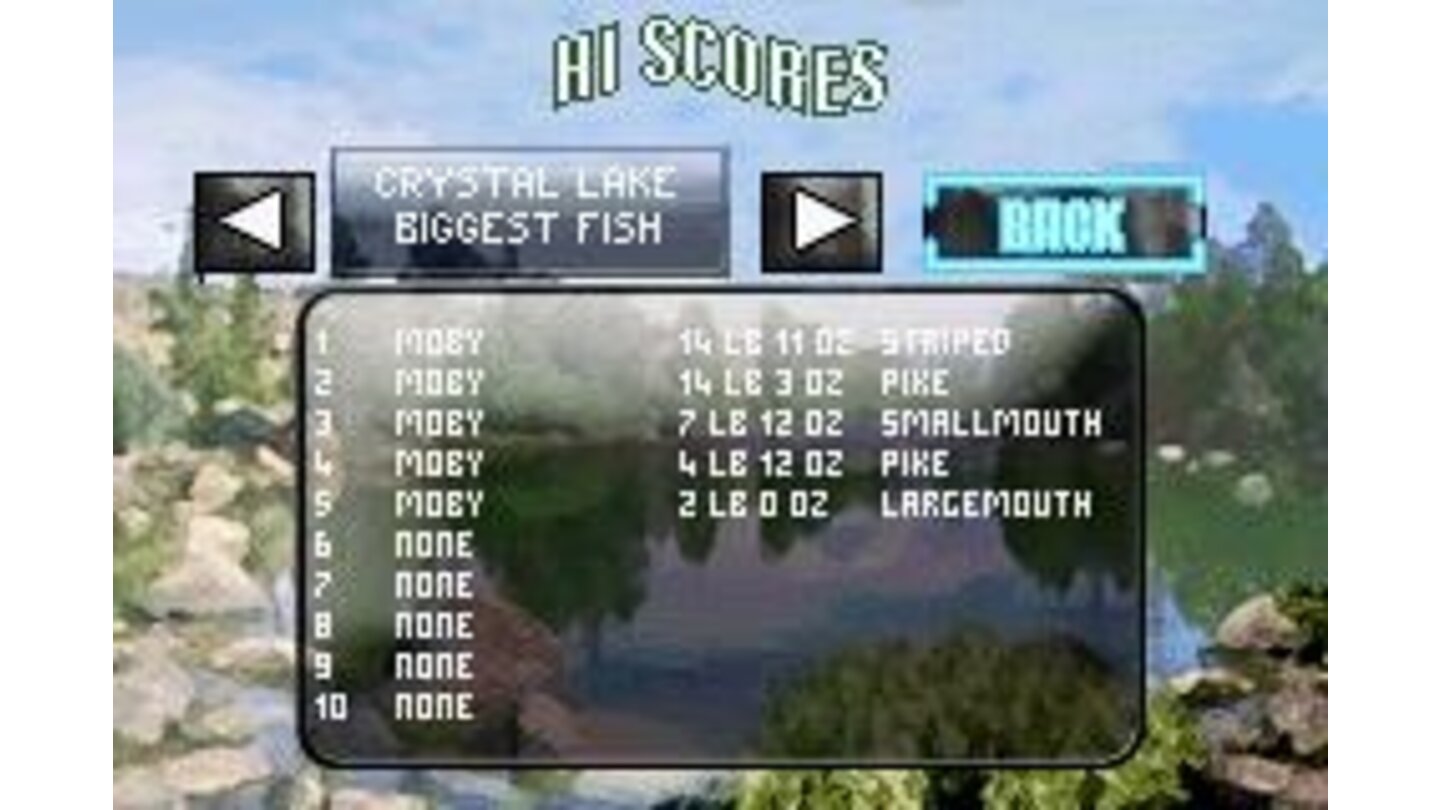 The high score list tracks your records