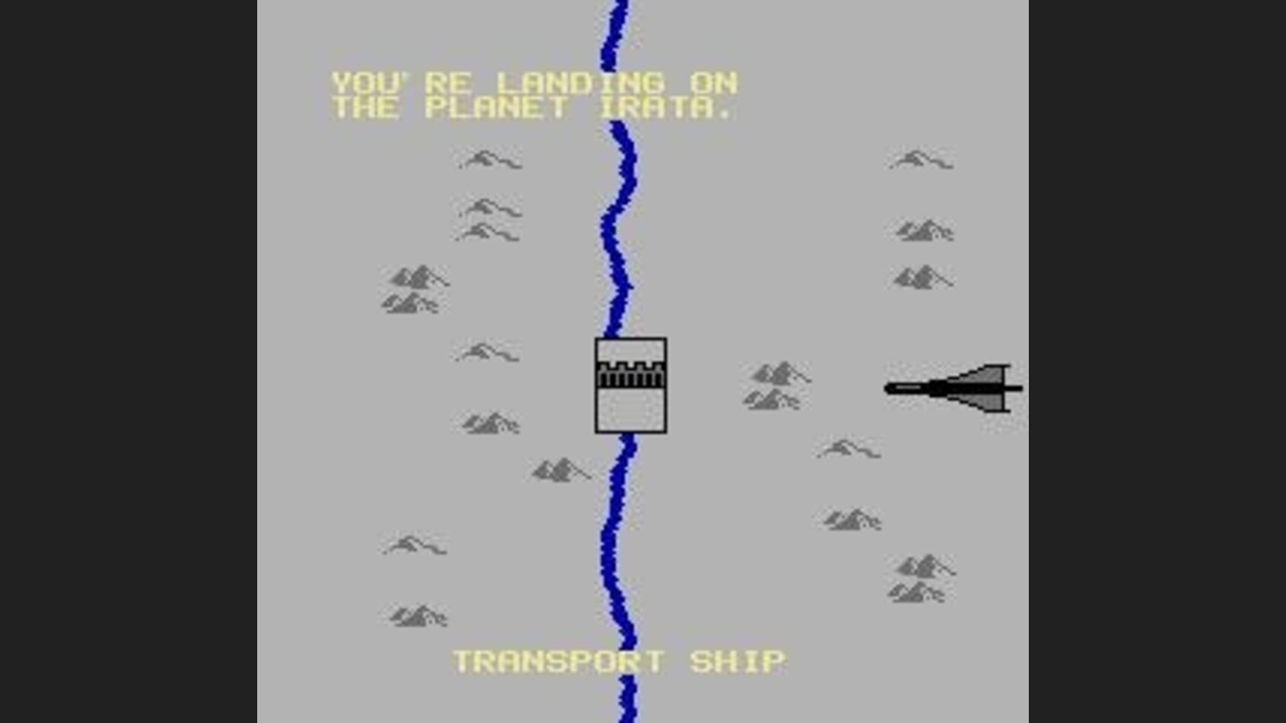 Landing on an undevelopped planet