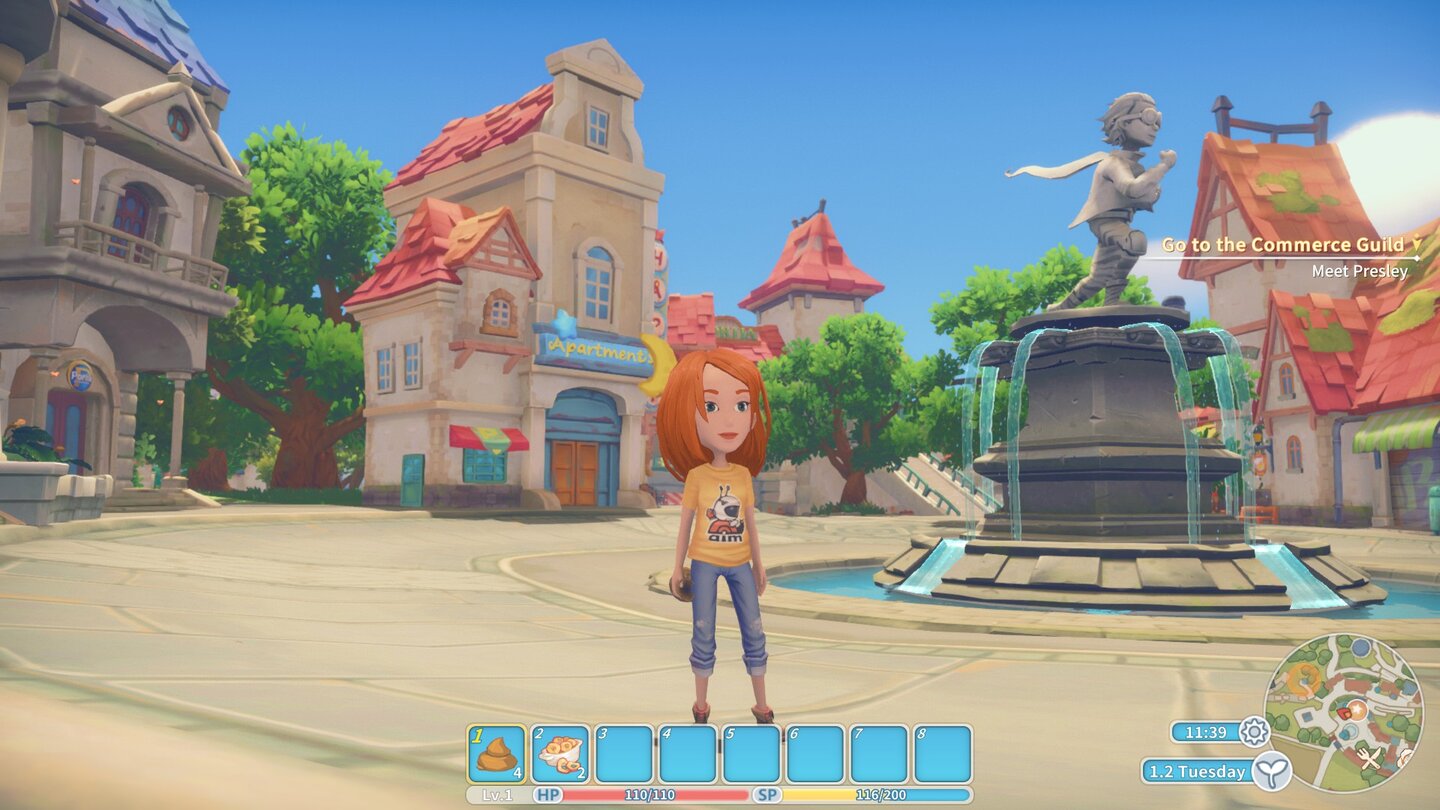 My Time at Portia bieten eine kleine Open World mit einer Stadt und das Land drumherum.