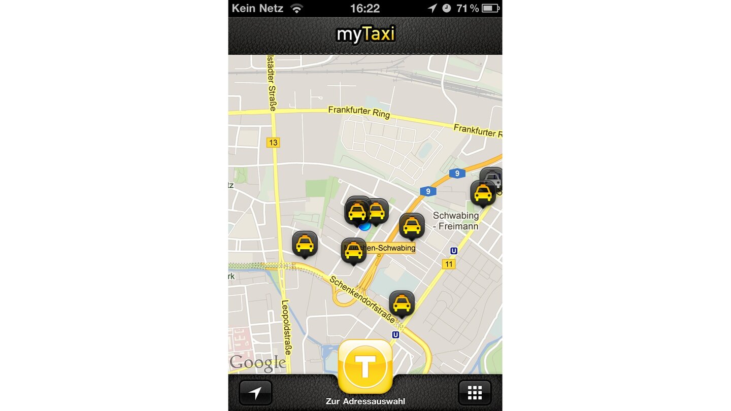 myTaxiUm ein Taxi zu finden, ist myTaxi die ideale App. Sie zeigt auf einer Umgebungskarte an, wo sich Taxen in der Nähe befinden und wie lange die Anfahrt dauert. Zudem sehen wir Angaben zum Fahrer und zum Fahrzeug, sogar Favoriten dürfen wir anlegen. Dank dem Fahrpreisrechner können wir auch in fremden Städten die Anfallenden Kosten abschätzen. Beachten Sie, dass myTaxi nicht in allen Städten Deutschlands zur Verfügung steht.