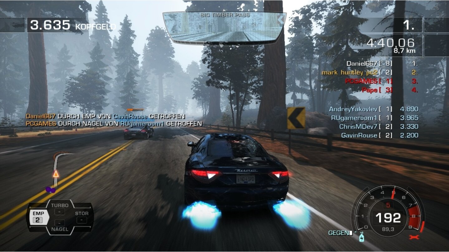 Need for Speed: Hot PursuitDurch lange Drifts laden wir Nitro-Energie auf - unverzichtbar für einen Sieg.