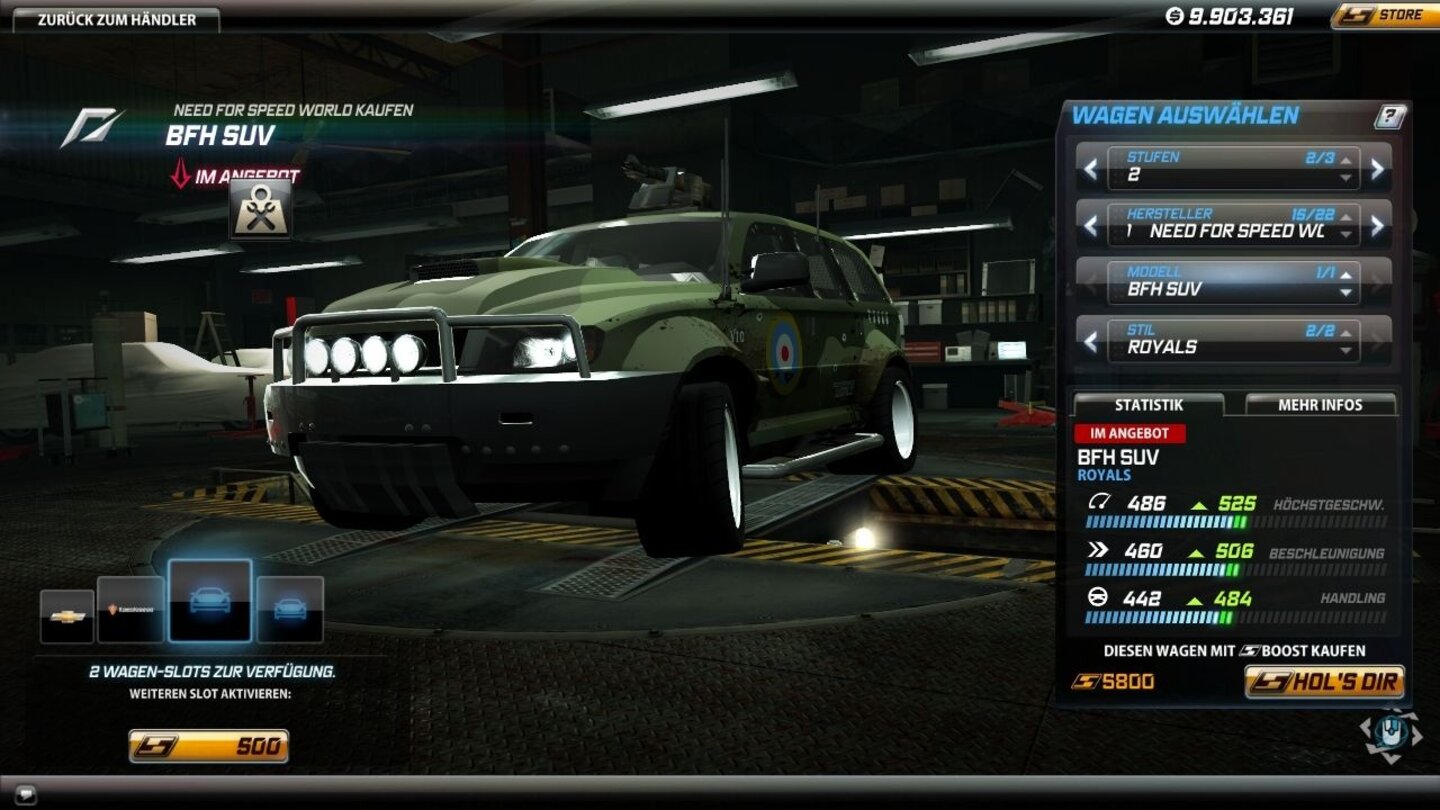 Need for Speed: World - Die Autos