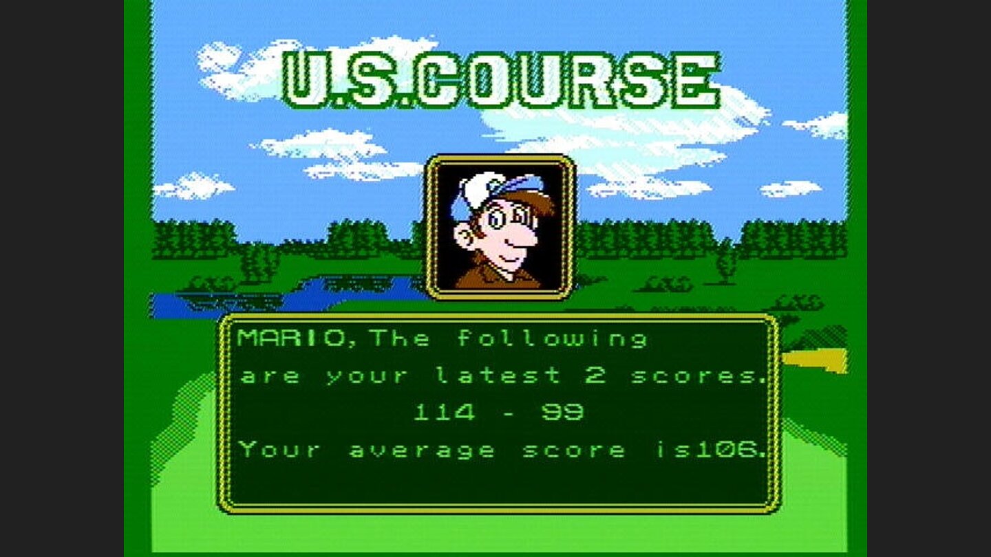 Getting ready to play the U.S. course