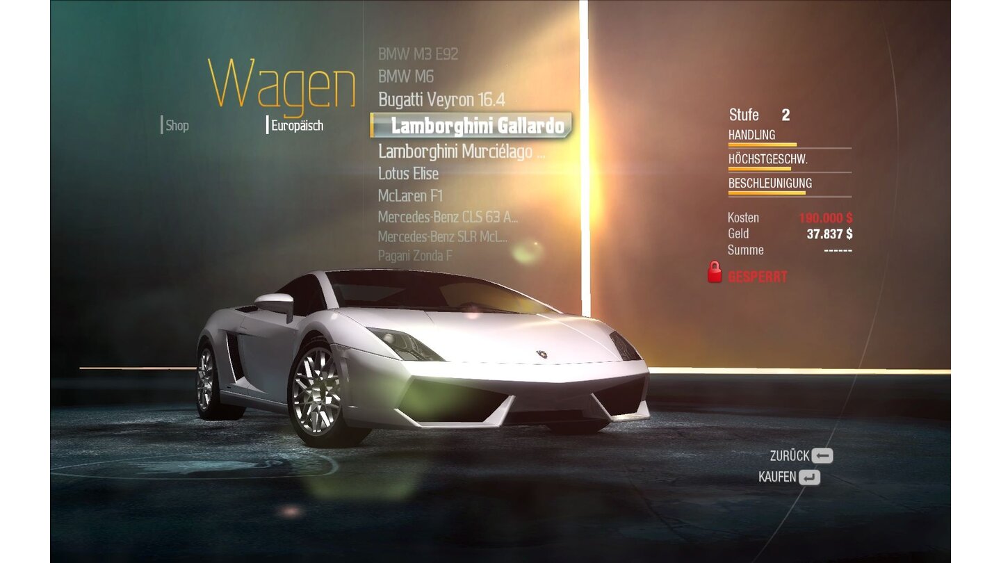 NFS Undercover: Lamborghini Gallardo