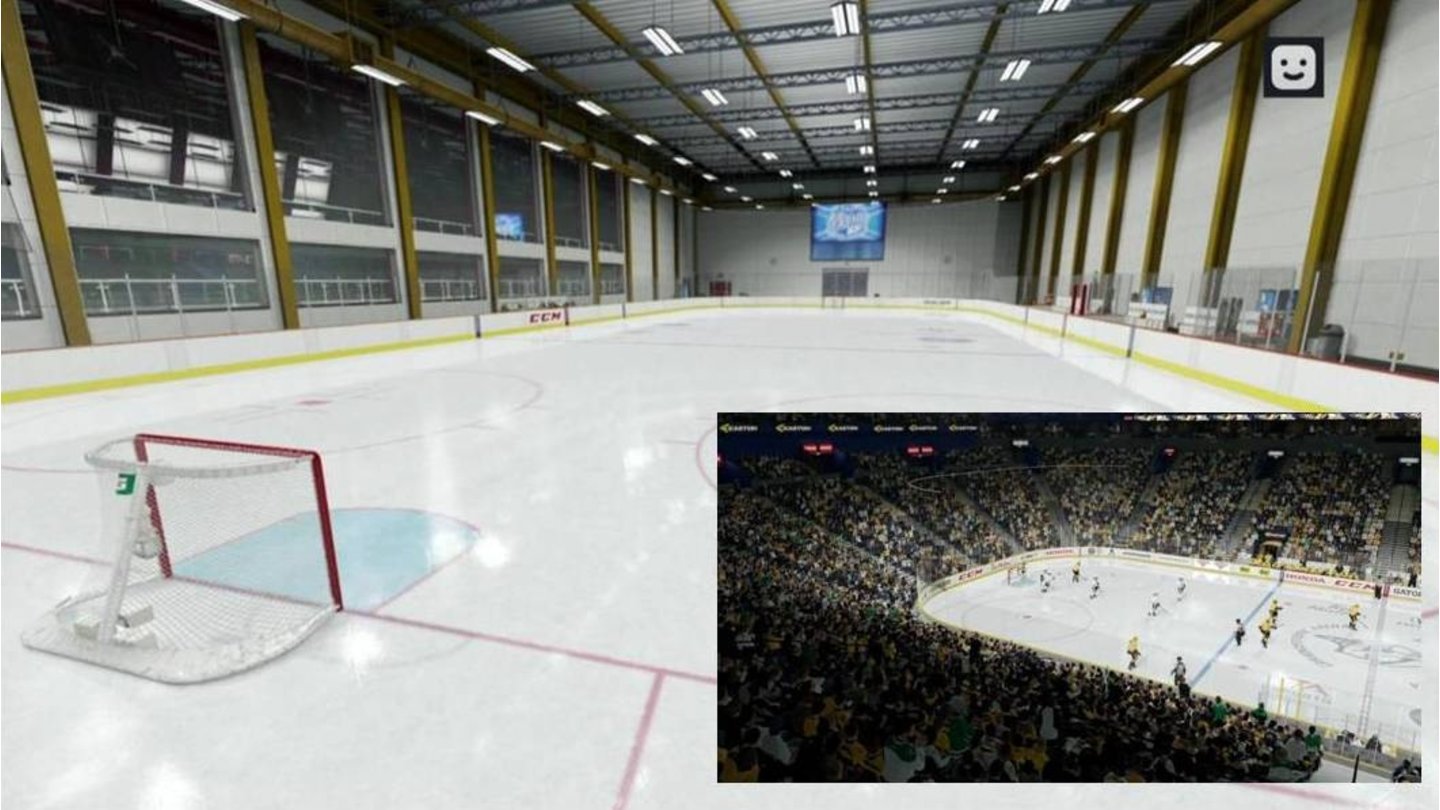 NHL 17Dank Arena Creator verwandeln Online-Clubbesitzer ihre popelige Dorf-Halle peu à peu in ein gigantisches, modernes Kolosseum.