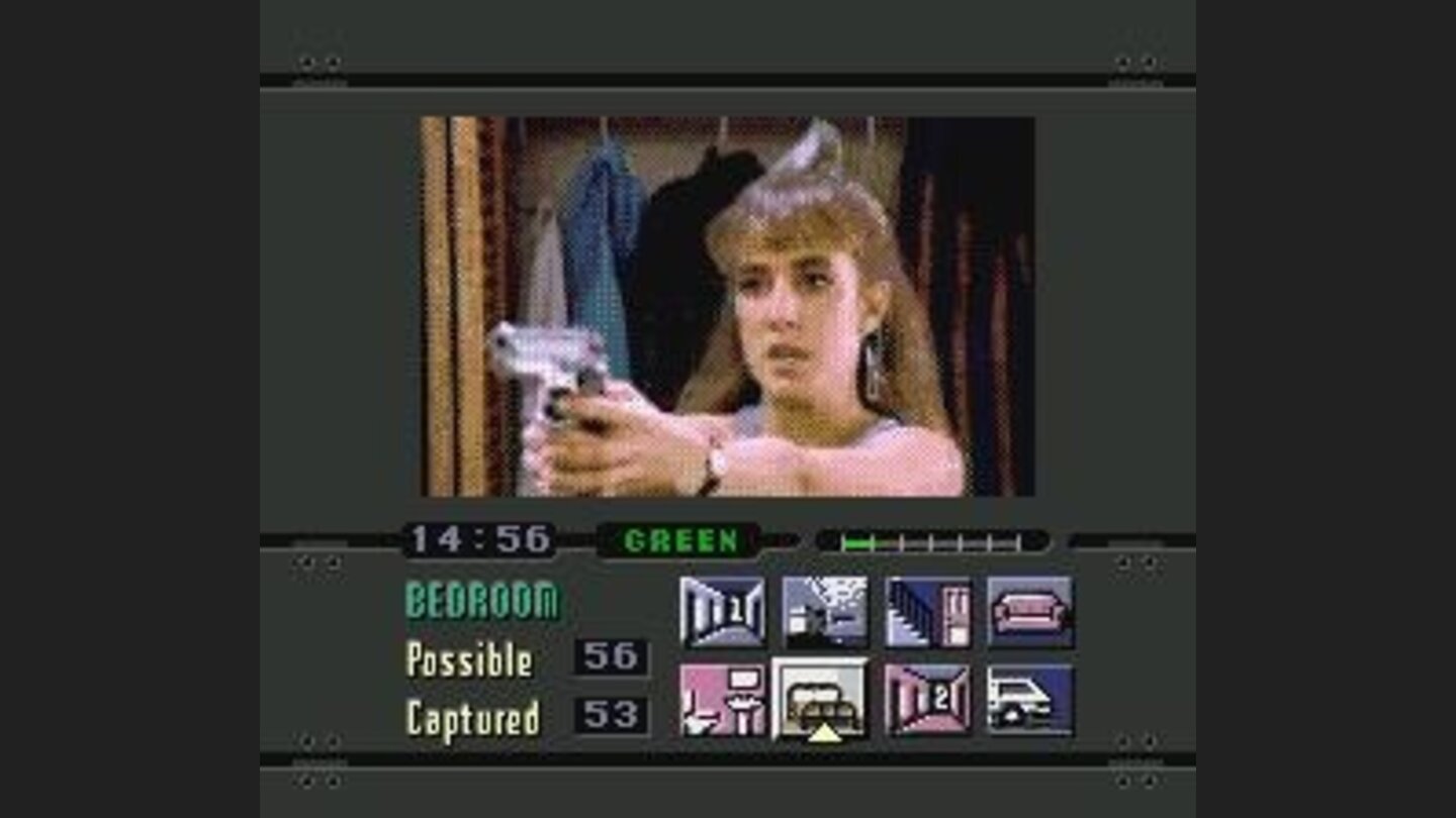 The undercover agent busts out her gun