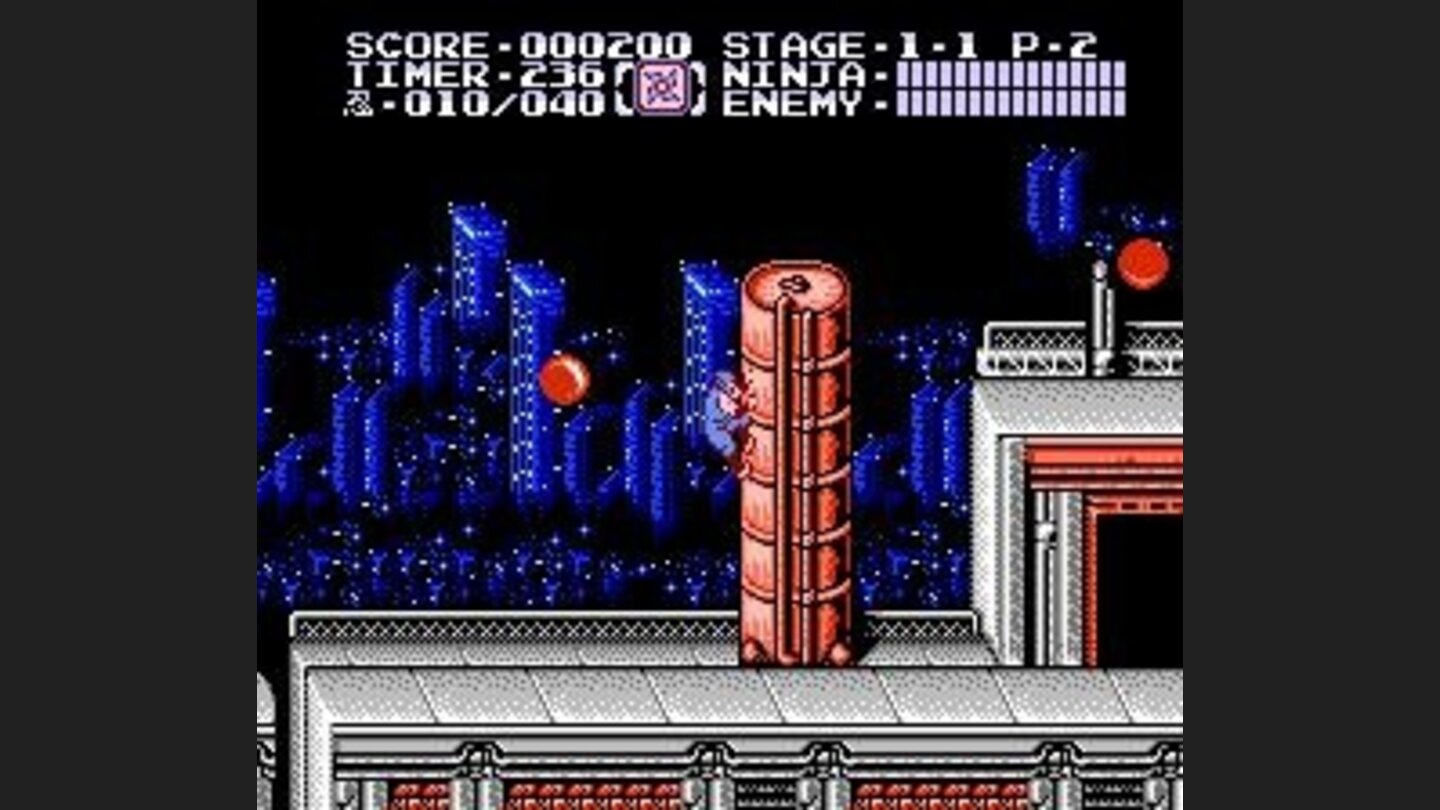 Unlike the first game in the series, Ninja Gaiden II allows you to freely climb surfaces