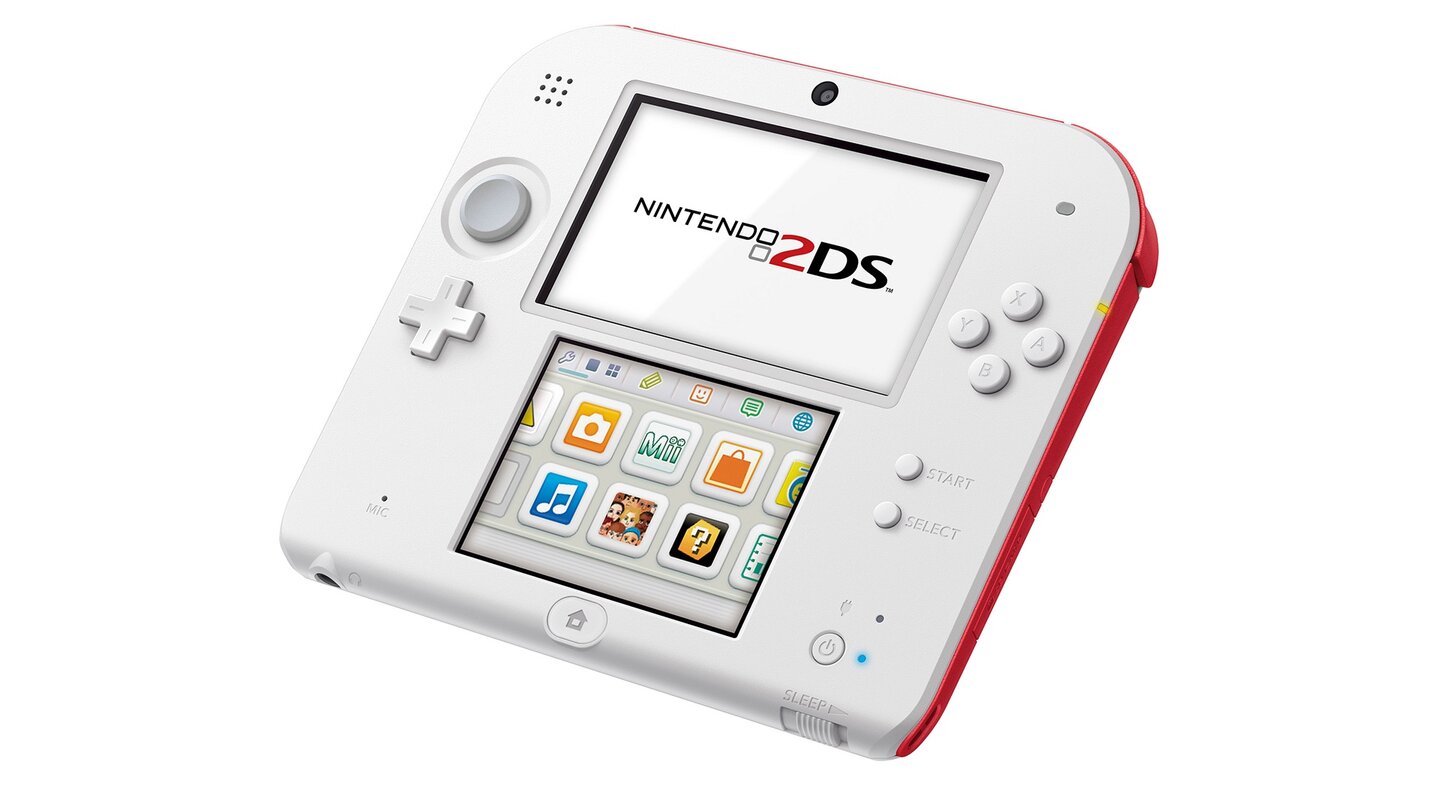 Nintendo 2DSRichtig hochwertig sieht der 2DS nicht aus.