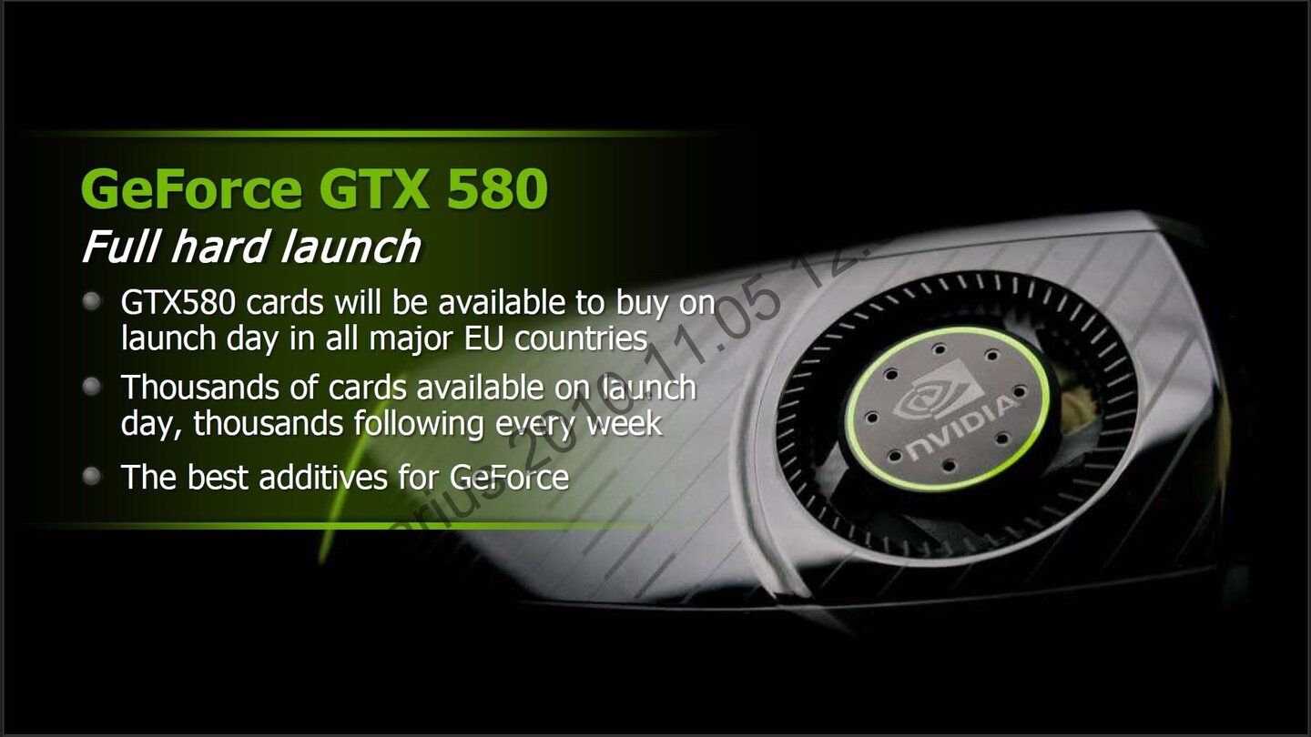 Nvidia Geforce GTX 580 Powerpoint