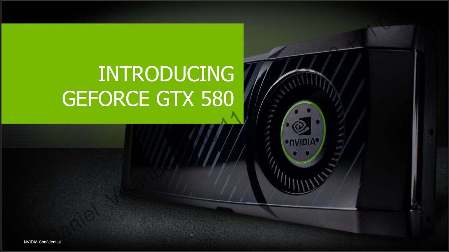 Nvidia Geforce GTX 580 Powerpoint