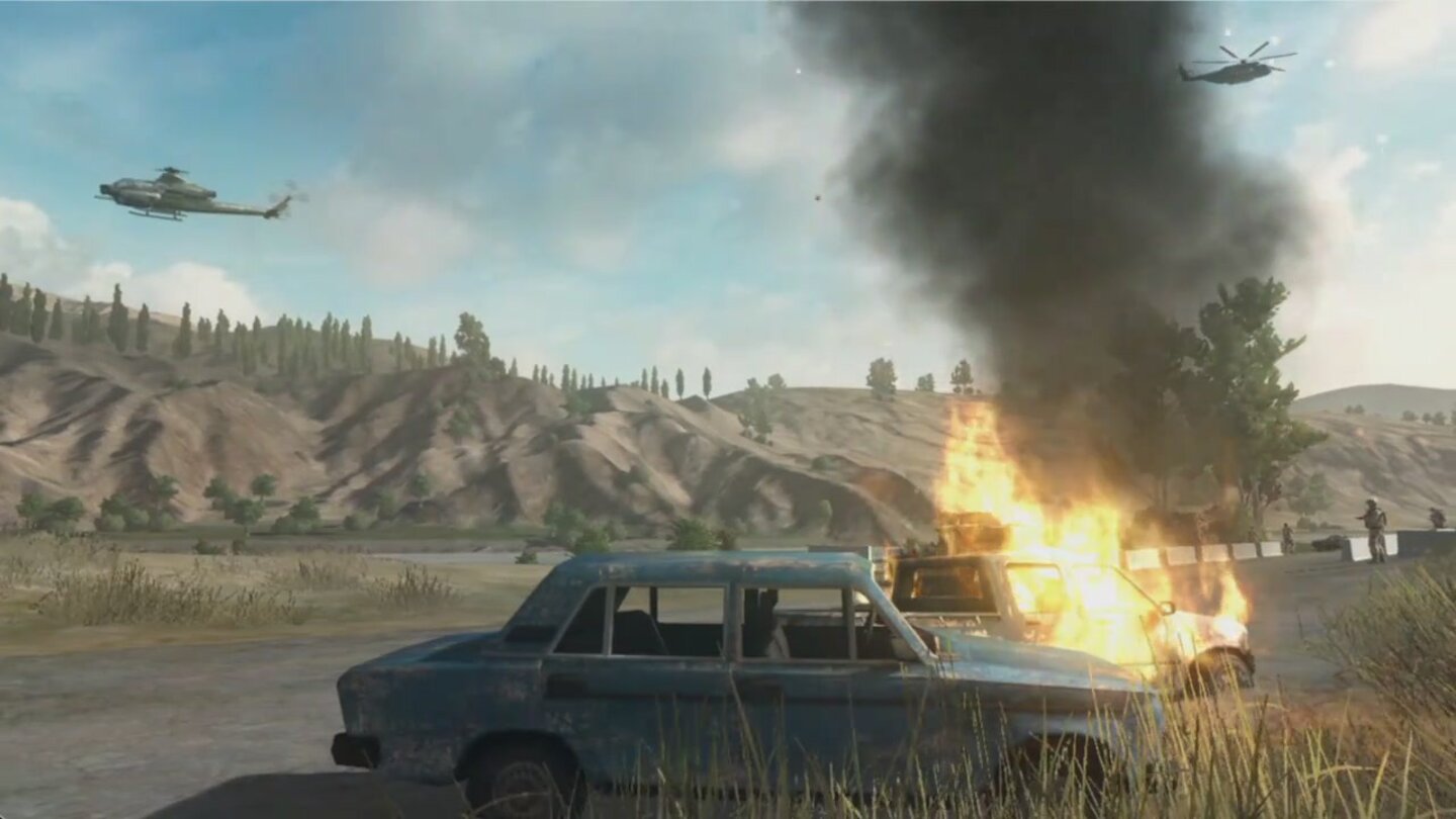 Operation Flashpoint: Red RiverScreenshots aus dem erste Ingame-Trailer.