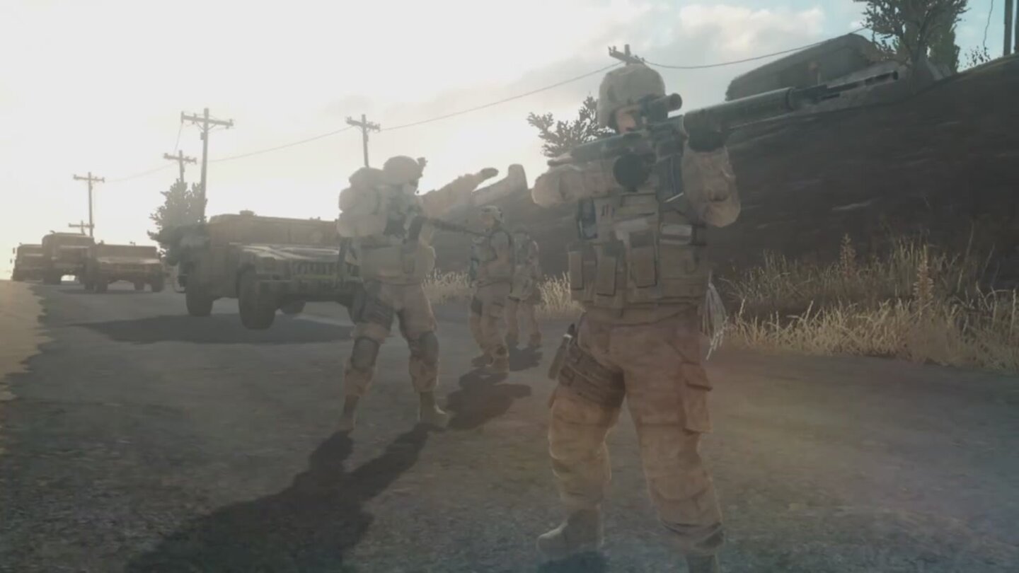 Operation Flashpoint: Red RiverScreenshots aus dem erste Ingame-Trailer.