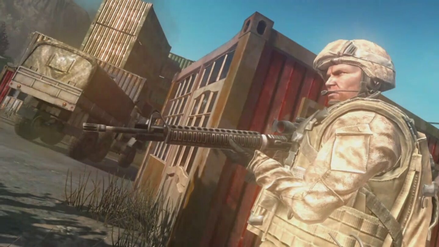 Operation Flashpoint: Red RiverScreenshots aus dem erste Ingame-Trailer.