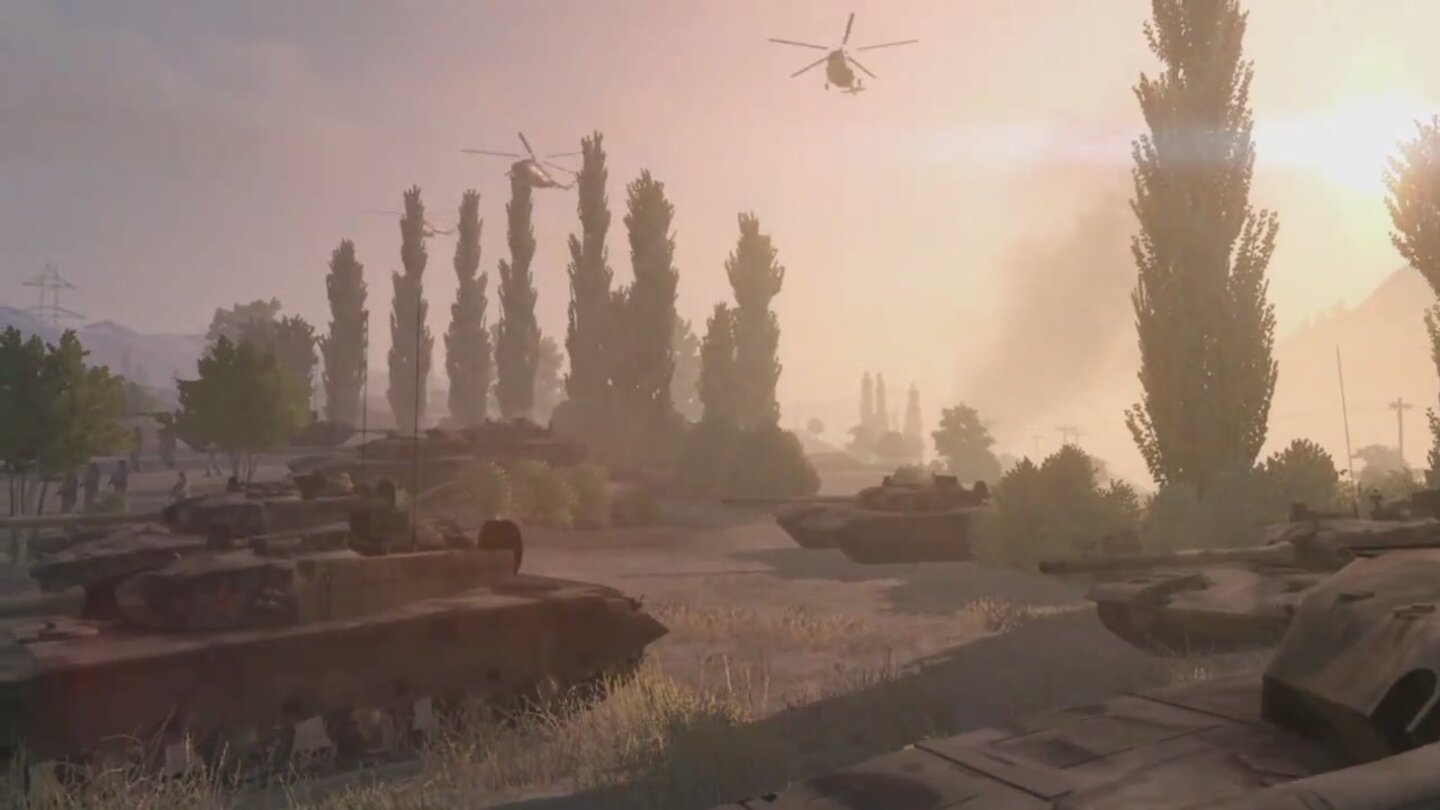 Operation Flashpoint: Red RiverScreenshots aus dem erste Ingame-Trailer.