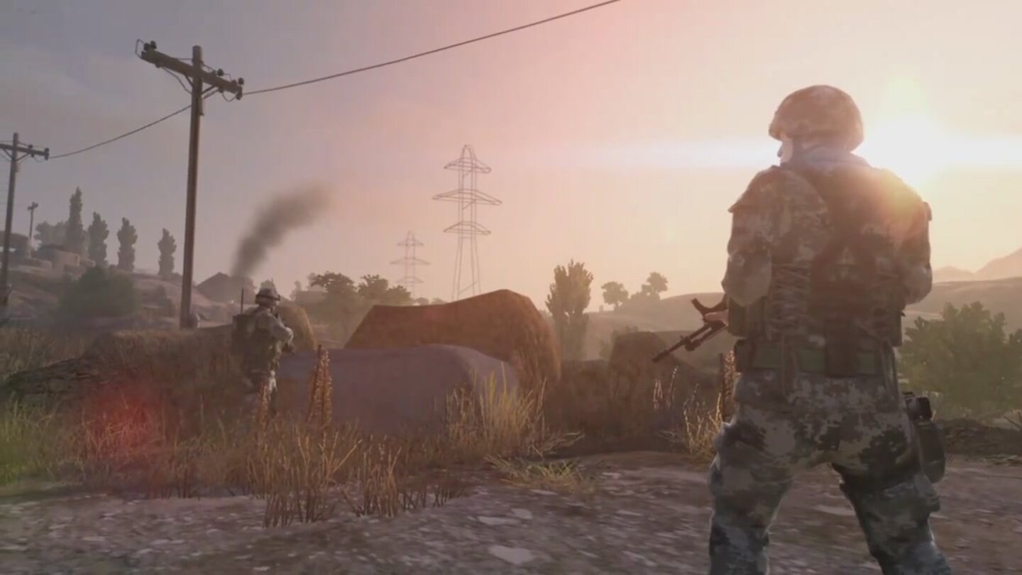 Operation Flashpoint: Red RiverScreenshots aus dem erste Ingame-Trailer.