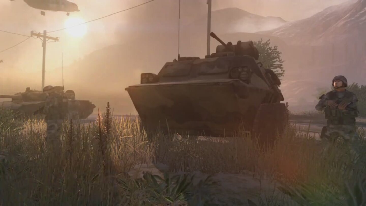 Operation Flashpoint: Red RiverScreenshots aus dem erste Ingame-Trailer.