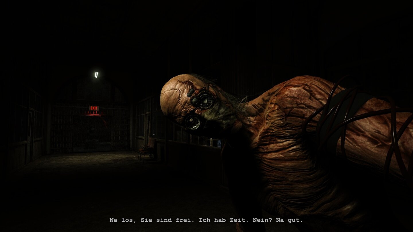 OutlastDieser Arzt ist nur eine von vielen bizarren Gestalten, auf die wir in Outlast treffen.