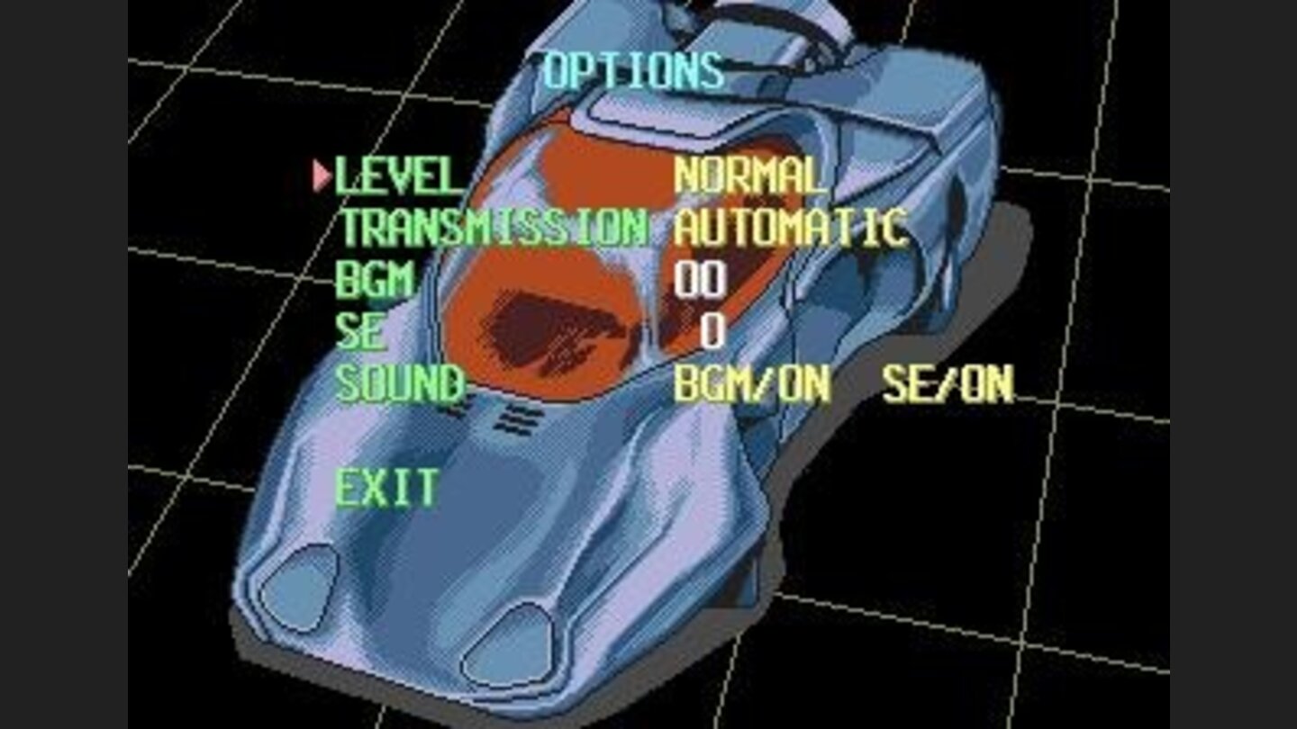 Options screen